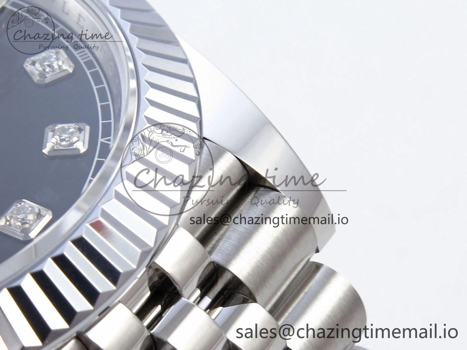 DateJust 41 126334 QF+ 1:1 Best Edition 904L Steel Black Diamonds Dial on SS Jubilee Bracelet VR Durable 937