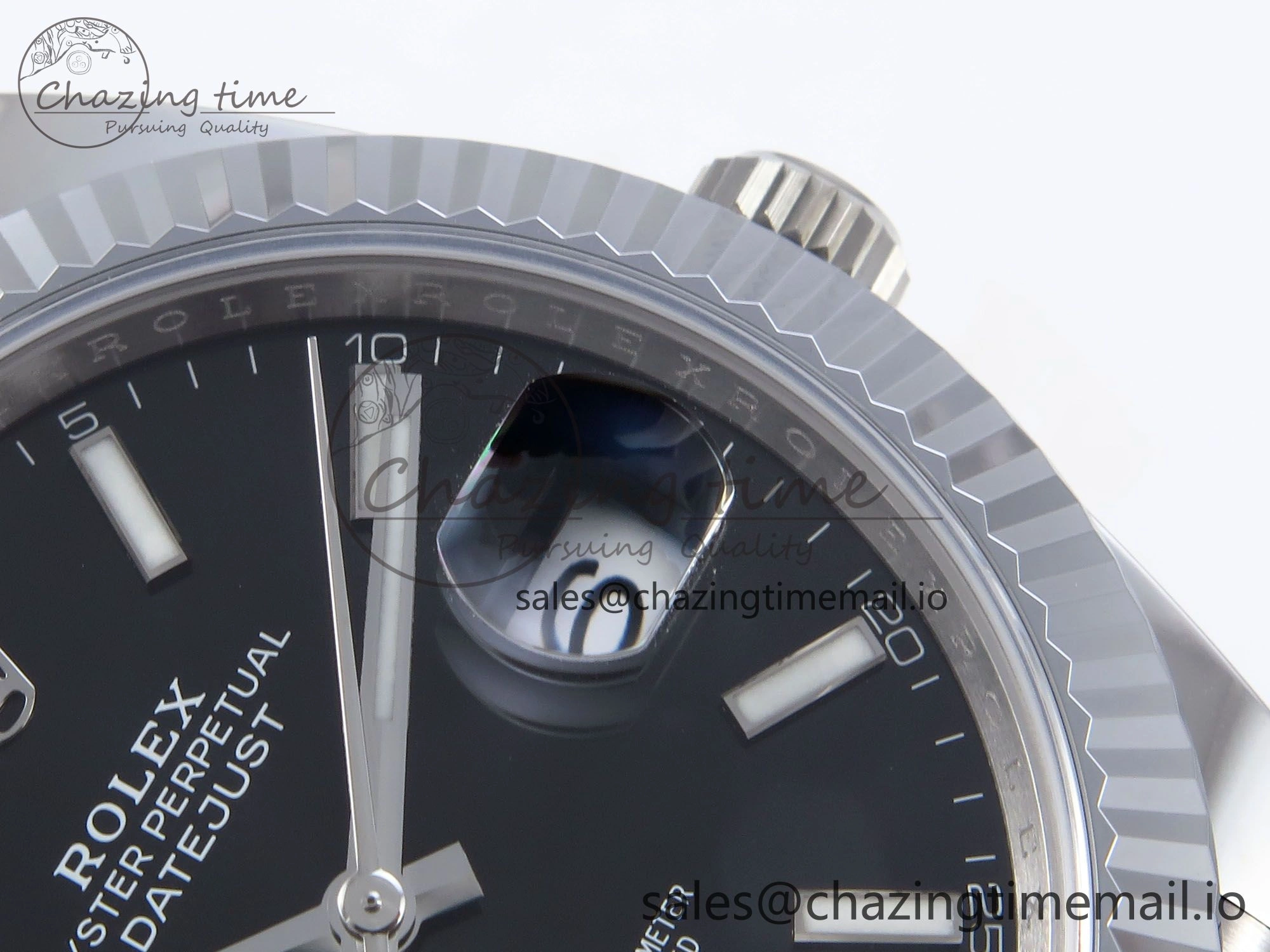 DateJust 41 126334 QF+ 1:1 Best Edition 904L Steel Black Stick Dial on SS Jubilee Bracelet VR ZeroBulk 942
