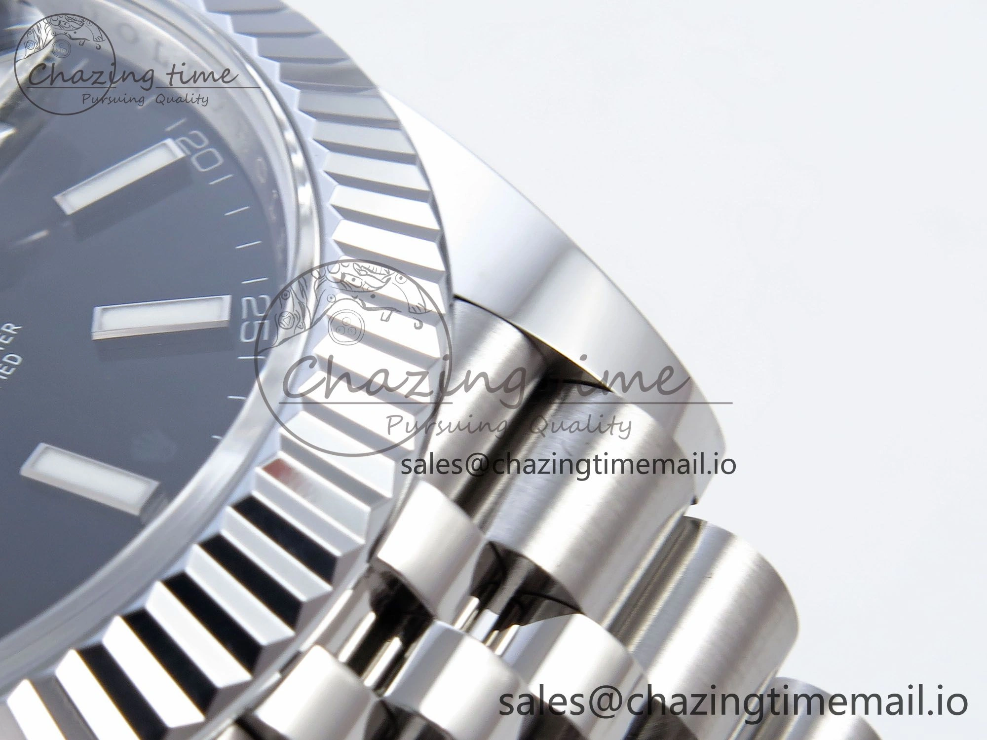 DateJust 41 126334 QF+ 1:1 Best Edition 904L Steel Black Stick Dial on SS Jubilee Bracelet VR ZeroBulk 942