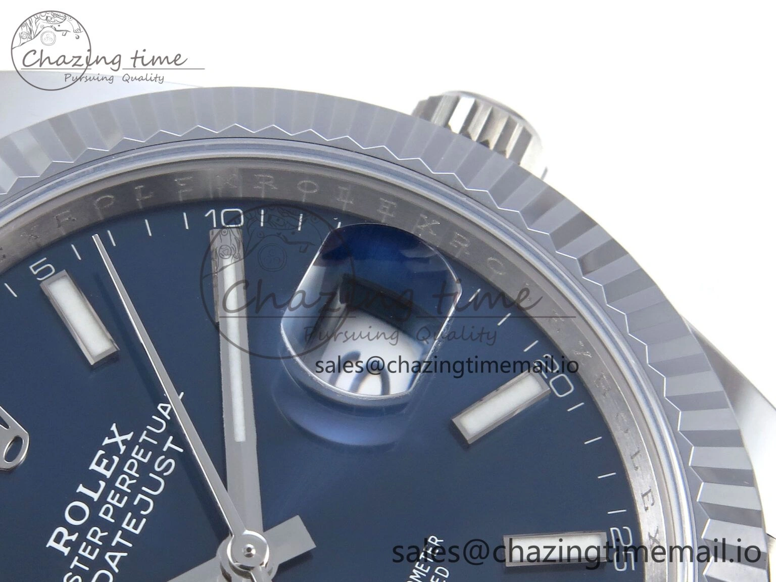DateJust 41 126334 QF+ 1:1 Best Edition 904L Steel Blue Stick Dial on SS Jubilee Bracelet VR Thermal 932