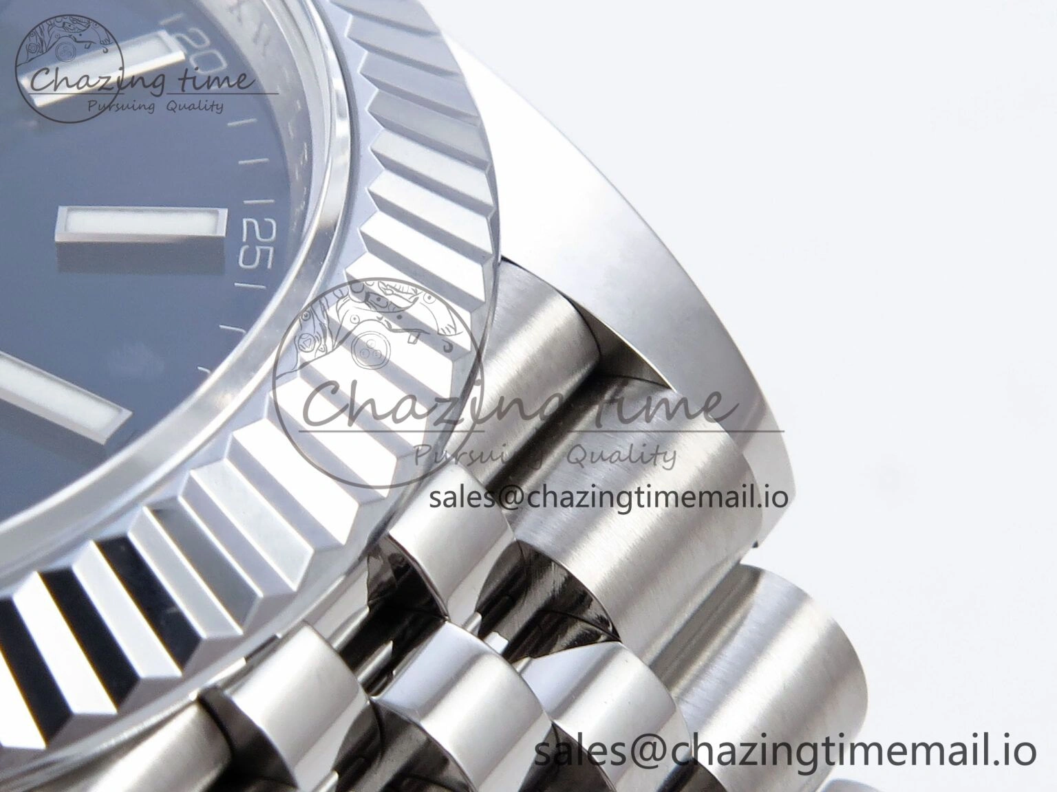 DateJust 41 126334 QF+ 1:1 Best Edition 904L Steel Blue Stick Dial on SS Jubilee Bracelet VR Thermal 932
