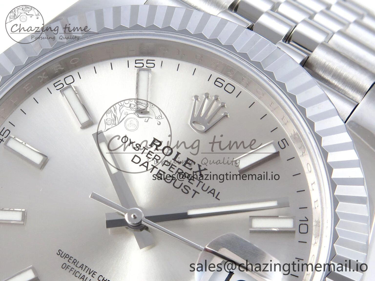 WellDesigned DateJust 41 126334 QF+ 1:1 Best Edition 904L Steel Silver Stick Dial on SS Jubilee Bracelet VR 934