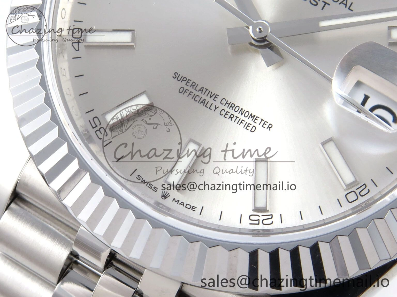 WellDesigned DateJust 41 126334 QF+ 1:1 Best Edition 904L Steel Silver Stick Dial on SS Jubilee Bracelet VR 934