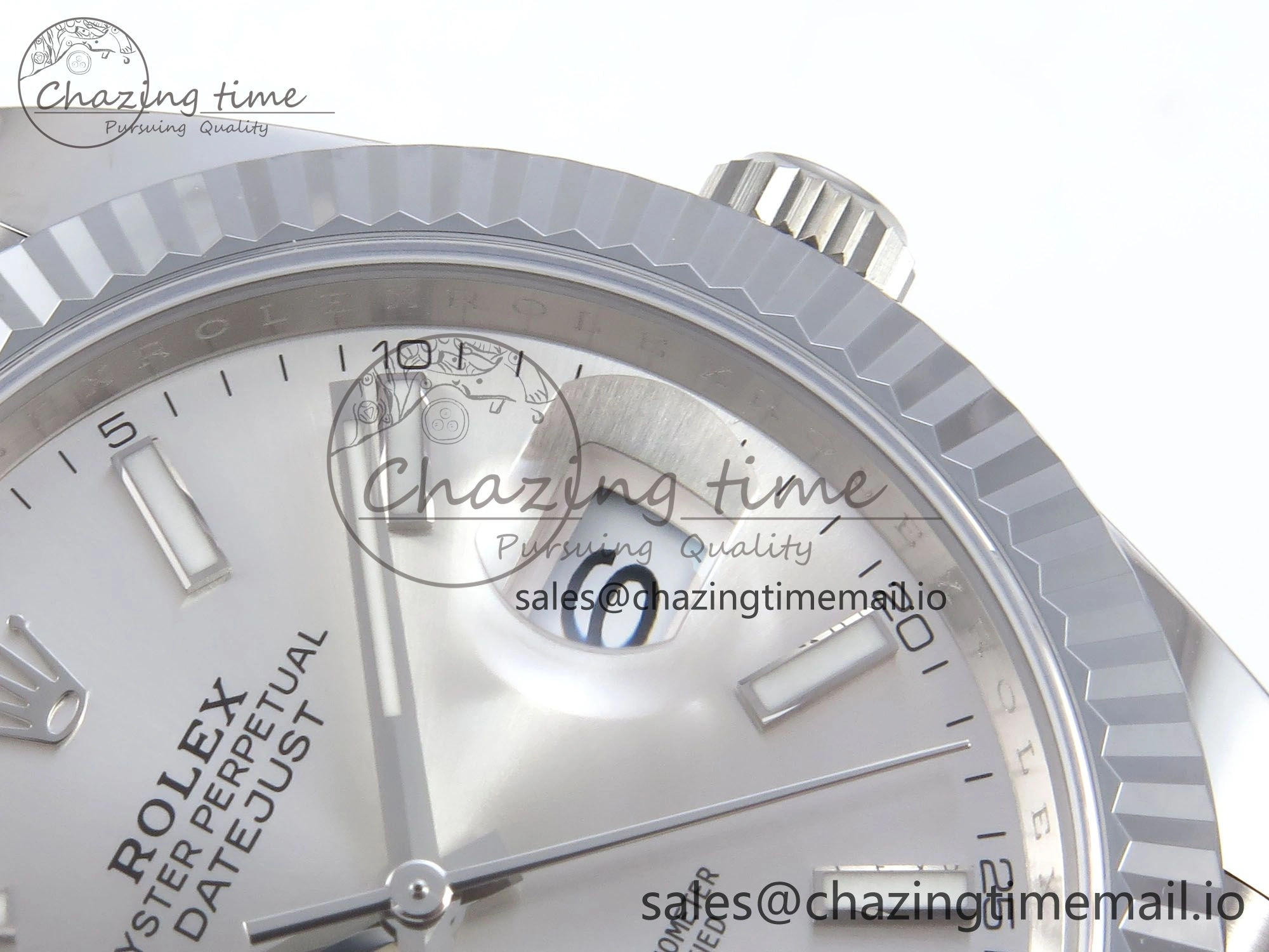 WellDesigned DateJust 41 126334 QF+ 1:1 Best Edition 904L Steel Silver Stick Dial on SS Jubilee Bracelet VR 934