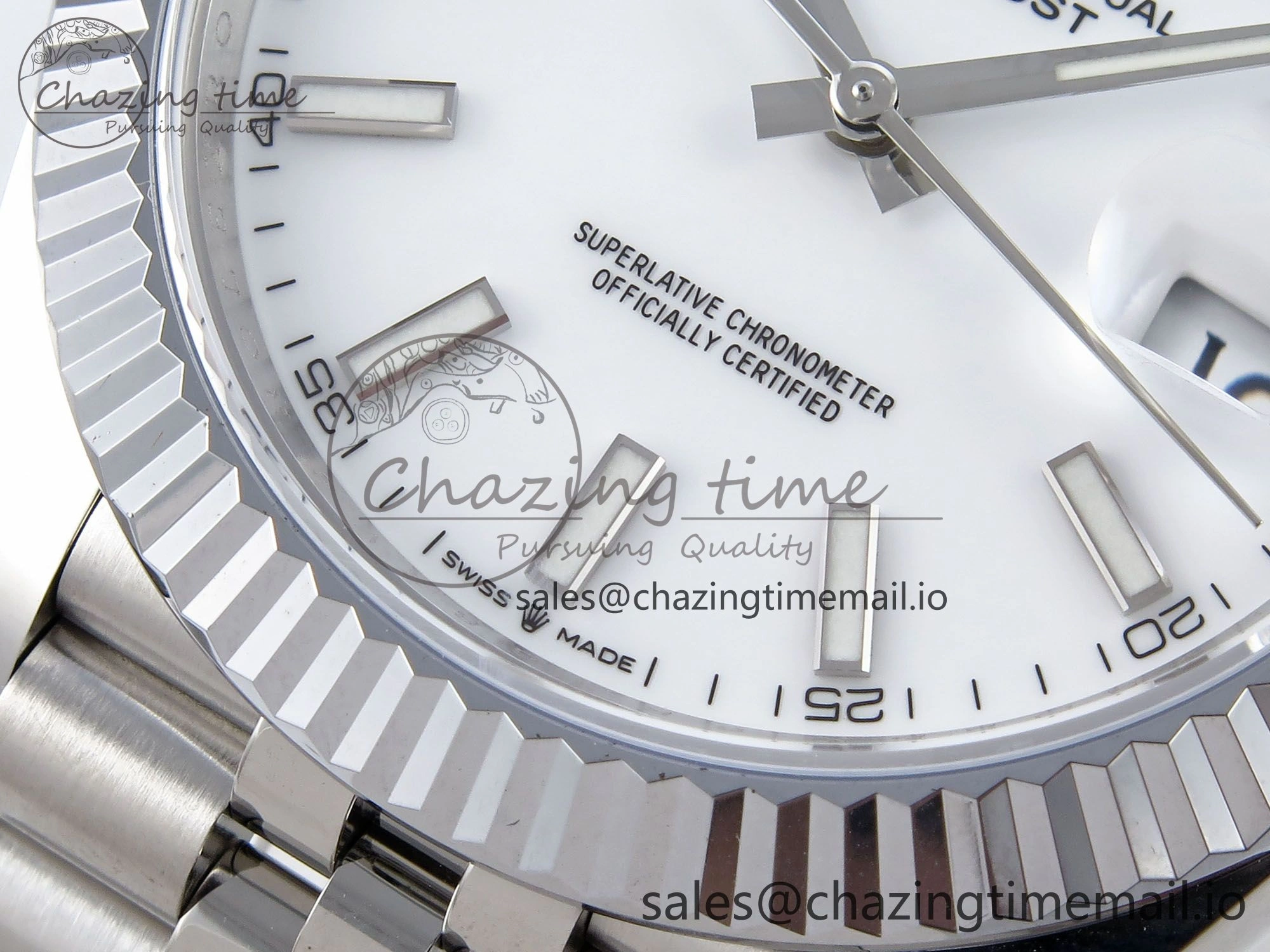 TimelessDesign DateJust 41 126334 QF+ 1:1 Best Edition 904L Steel White Stick Dial on SS Jubilee Bracelet VR 936