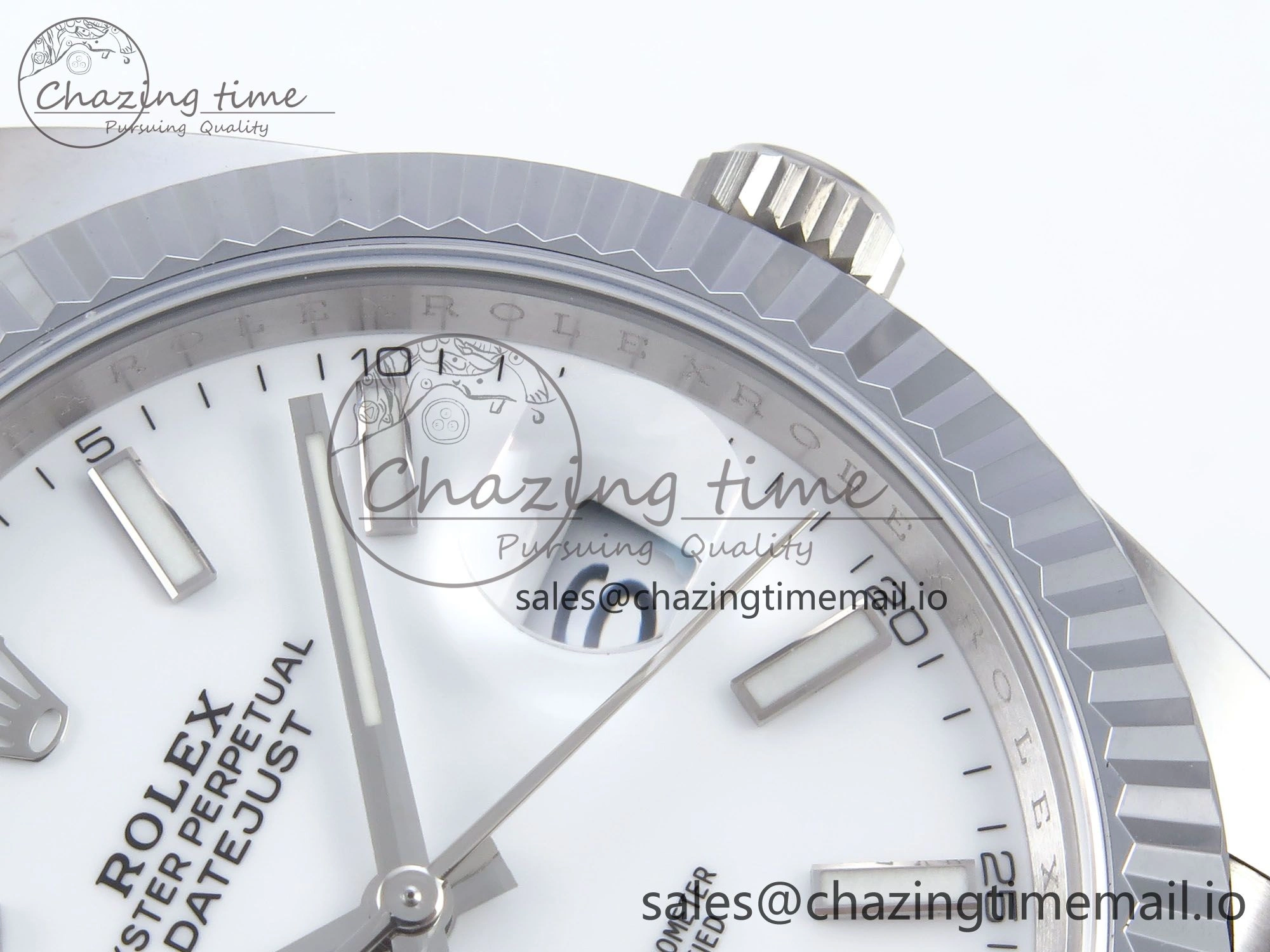TimelessDesign DateJust 41 126334 QF+ 1:1 Best Edition 904L Steel White Stick Dial on SS Jubilee Bracelet VR 936