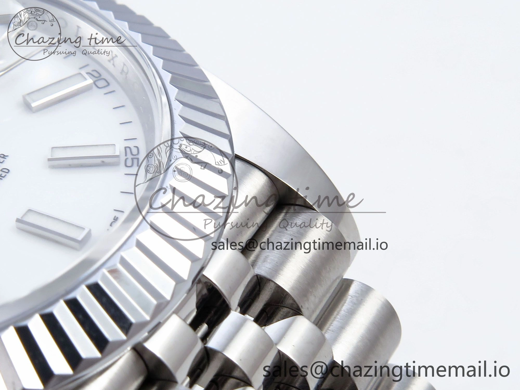 TimelessDesign DateJust 41 126334 QF+ 1:1 Best Edition 904L Steel White Stick Dial on SS Jubilee Bracelet VR 936