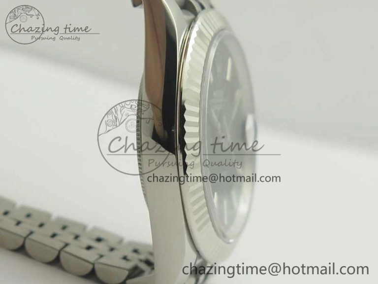 Unique DateJust 41 126334 SS REF 1:1 Best Edition Black Dial Stick Markers on Jubilee Bracelet A3235 Clone V 3383