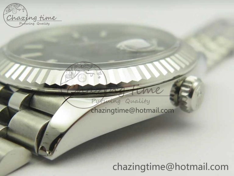 Unique DateJust 41 126334 SS REF 1:1 Best Edition Black Dial Stick Markers on Jubilee Bracelet A3235 Clone V 3383