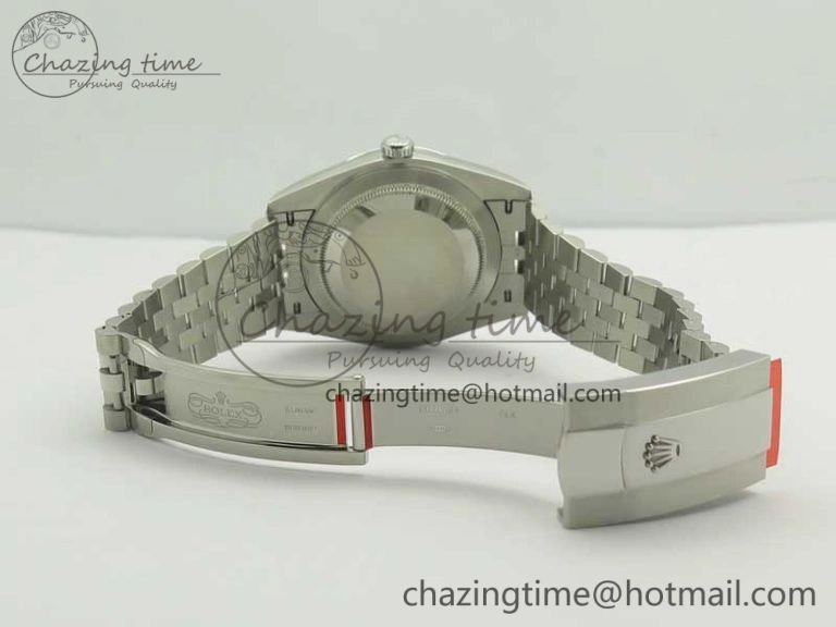 Chic DateJust 41 126334 SS REF 1:1 Best Edition Grape Dial Stick Markers on Jubilee Bracelet A3235 Clone V 3378