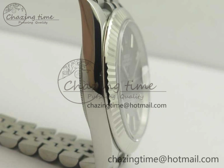 Chic DateJust 41 126334 SS REF 1:1 Best Edition Grape Dial Stick Markers on Jubilee Bracelet A3235 Clone V 3378