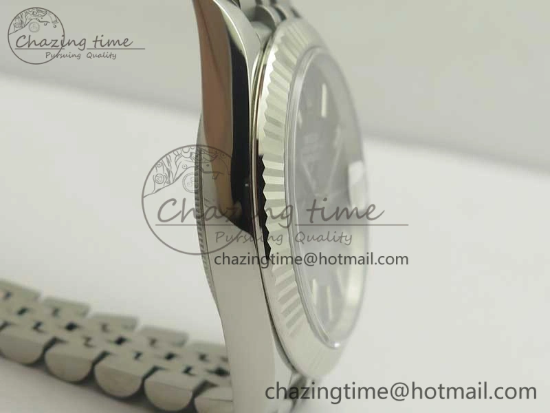 Chic DateJust 41 126334 SS REF 1:1 Best Edition Grape Dial Stick Markers on Jubilee Bracelet A3235 Clone V 3378
