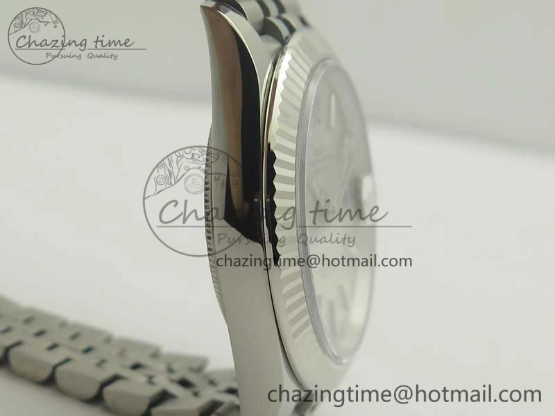 RelaxedFit DateJust 41 126334 SS REF 1:1 Best Edition Silver Dial Stick Markers on Jubilee Bracelet A3235 Clone V 3380