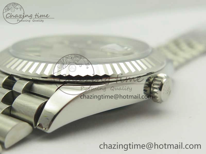 RelaxedFit DateJust 41 126334 SS REF 1:1 Best Edition Silver Dial Stick Markers on Jubilee Bracelet A3235 Clone V 3380