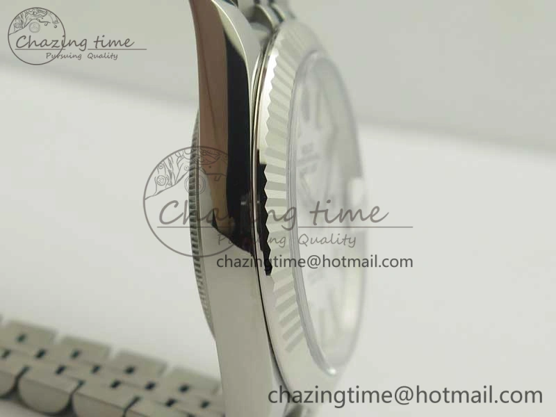 DateJust 41 126334 SS REF 1:1 Best Edition White Dial Stick Markers on Jubilee Bracelet A3235 Clone V GoAnywhere 3384