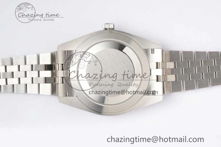 DateJust 41 126334 ZF 1:1 Best Edition 904L Steel Gray Dial Green Roman Marker on Jubilee Bracelet A FlexibleFit 2373