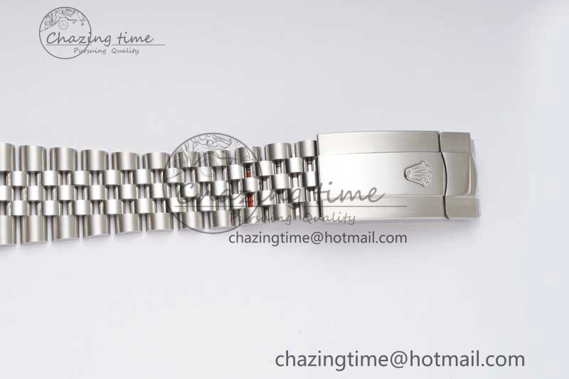 DateJust 41 126334 ZF 1:1 Best Edition 904L Steel Gray Dial Green Roman Marker on Jubilee Bracelet A FlexibleFit 2373