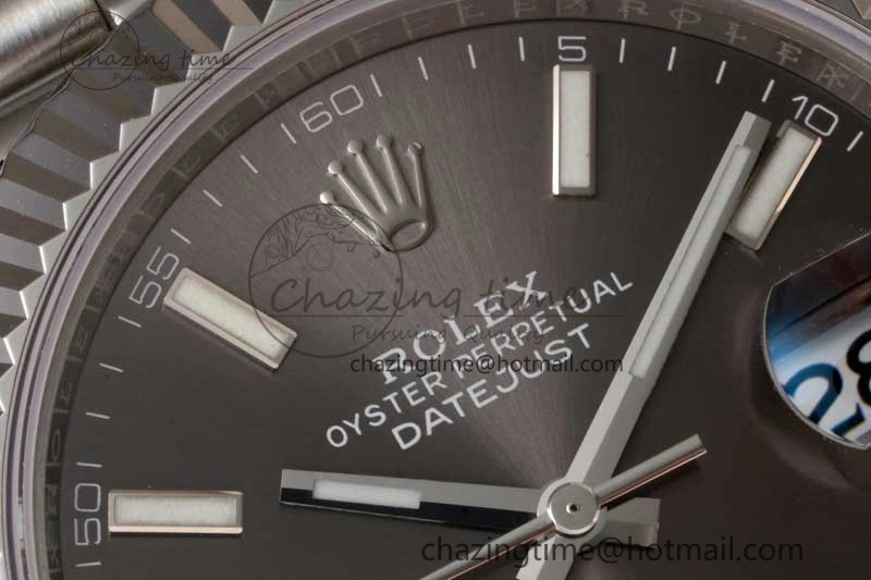 DateJust 41 126334 ZF 1:1 Best Edition 904L Steel Gray Dial Stick Marker on Jubilee Bracelet A UrbanChic 2372