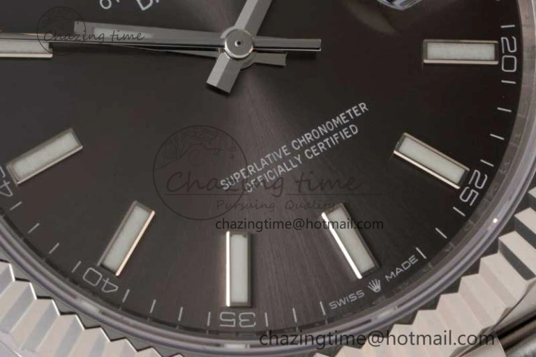 DateJust 41 126334 ZF 1:1 Best Edition 904L Steel Gray Dial Stick Marker on Jubilee Bracelet A UrbanChic 2372