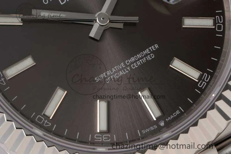 DateJust 41 126334 ZF 1:1 Best Edition 904L Steel Gray Dial Stick Marker on Jubilee Bracelet A UrbanChic 2372
