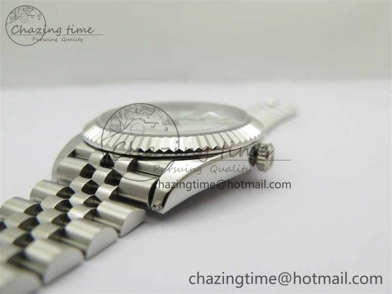 DateJust 41 126334 ZF 1:1 Best Edition 904L Steel White Dial Stick Marker on Jubilee Bracelet A Lightweight 2441