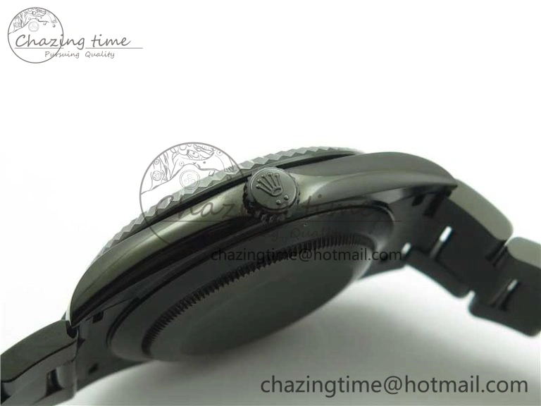DateJust 41 All Black PVD VRF Best Edition Black Dial Roman Markers on PVD Oyster Bracelet A ModernLook 2793