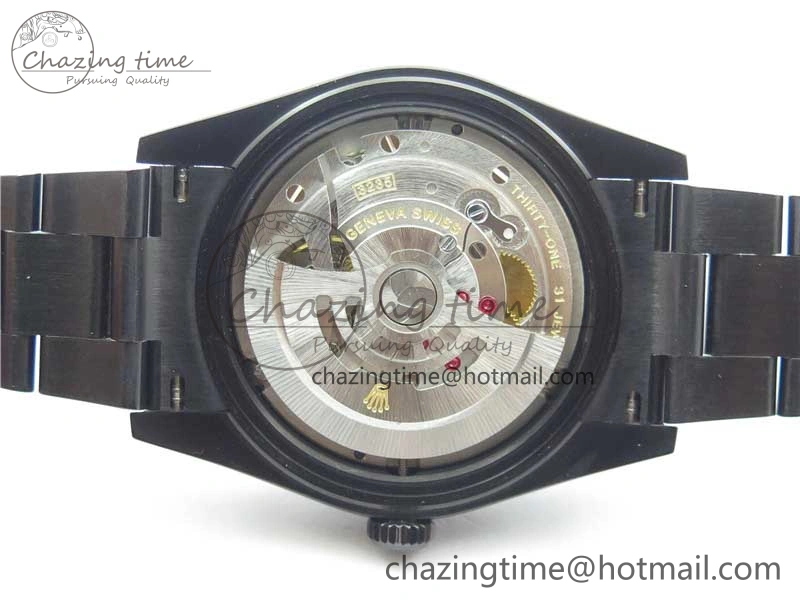DateJust 41 All Black PVD VRF Best Edition Black Dial Roman Markers on PVD Oyster Bracelet A ModernLook 2793