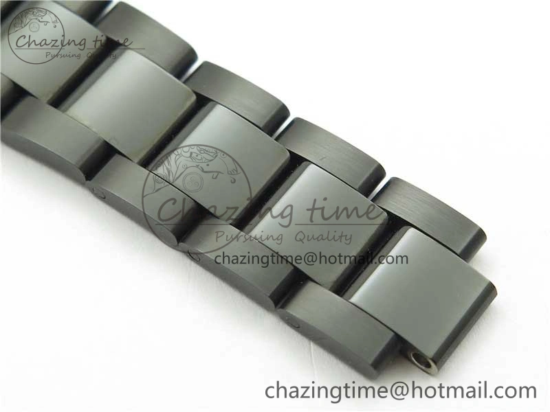 DateJust 41 All Black PVD VRF Best Edition Black Dial Roman Markers on PVD Oyster Bracelet A ModernLook 2793