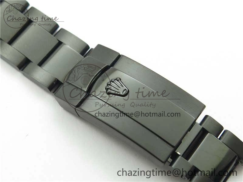 DateJust 41 All Black PVD VRF Best Edition Black Dial Roman Markers on PVD Oyster Bracelet A ModernLook 2793