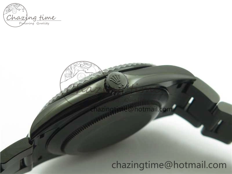Original DateJust 41 All Black PVD VRF Best Edition Blue Dial Stick Markers on PVD Oyster Bracelet A 2794