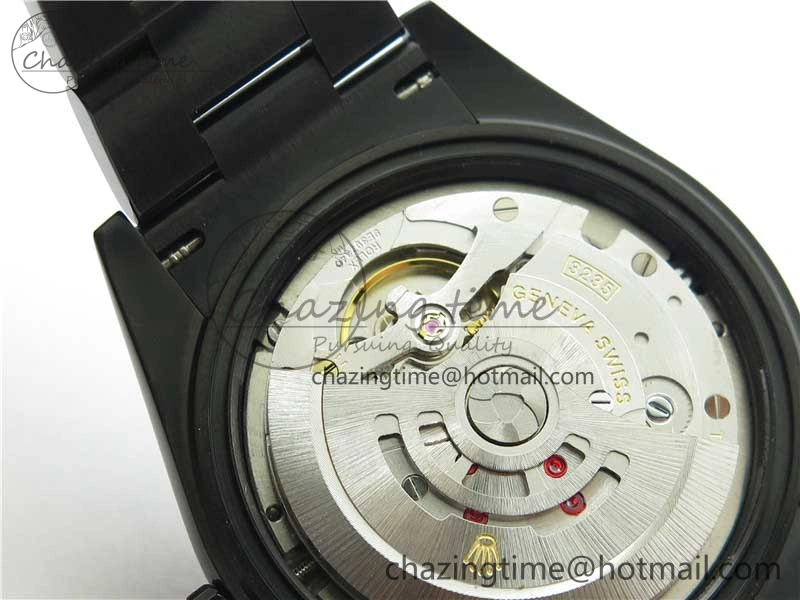 Original DateJust 41 All Black PVD VRF Best Edition Blue Dial Stick Markers on PVD Oyster Bracelet A 2794