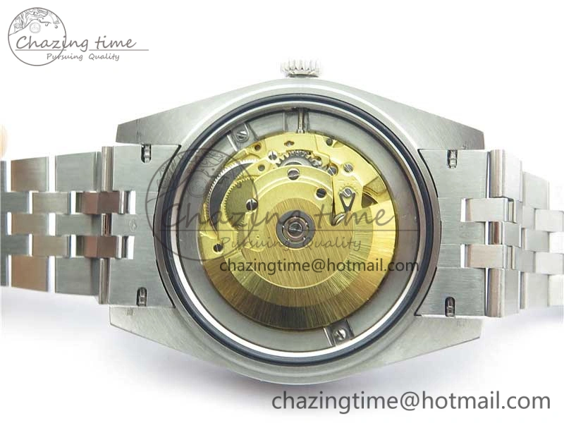 MultiPurpose DateJust 41 SS 126333 Fluted Bezel DJF Best Edition 904L Steel Gray Dial Green Roman Markers on Jubilee Bracelet A 10559