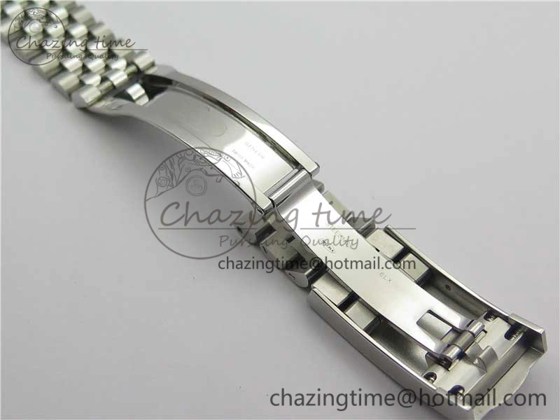 MultiPurpose DateJust 41 SS 126333 Fluted Bezel DJF Best Edition 904L Steel Gray Dial Green Roman Markers on Jubilee Bracelet A 10559