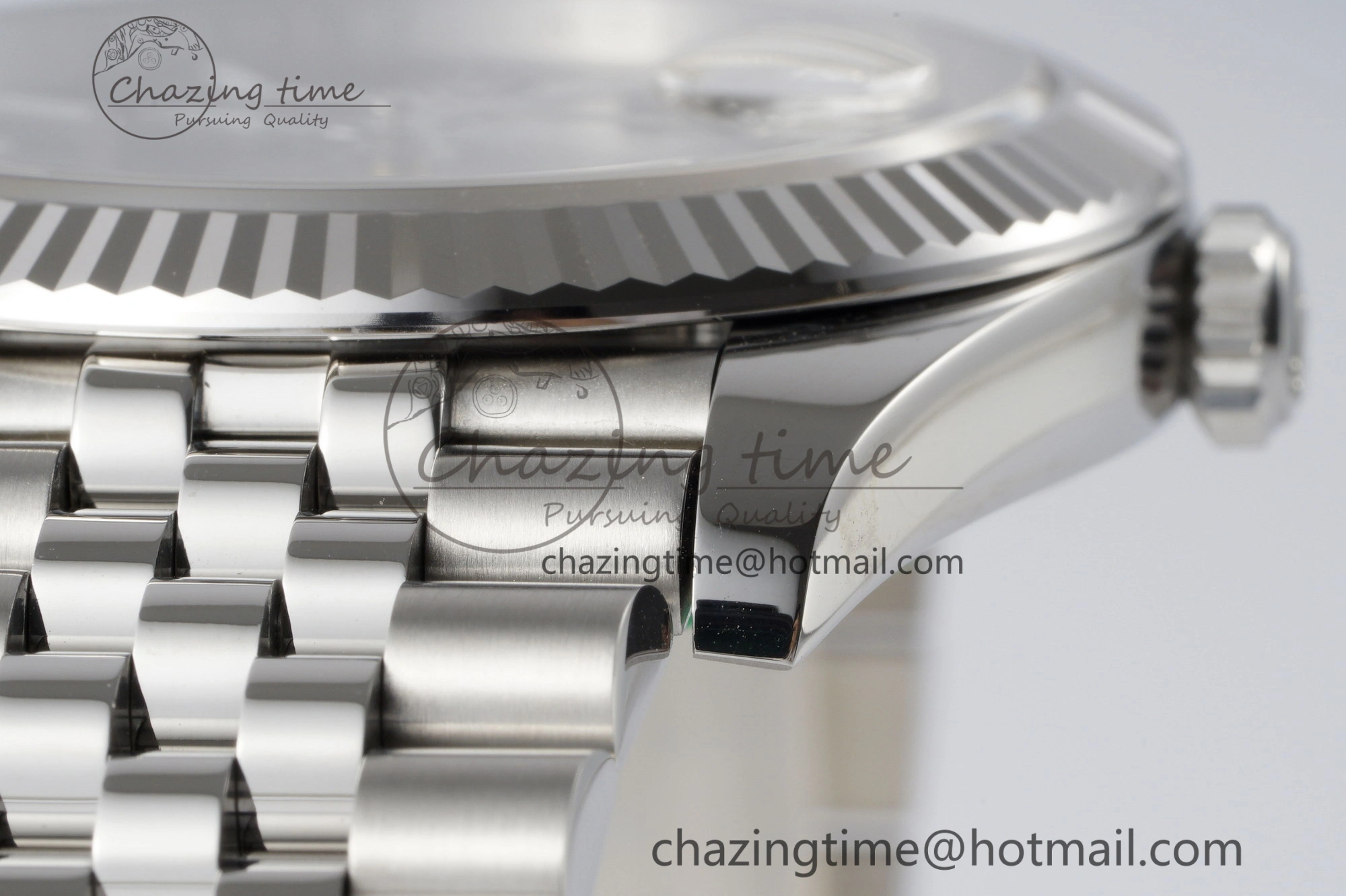 DateJust 41 SS Fluted Bezel KING 1:1 Best Edition 904L Steel Black Stick Dial on Jubilee Bracelet VR SmoothTexture 2208