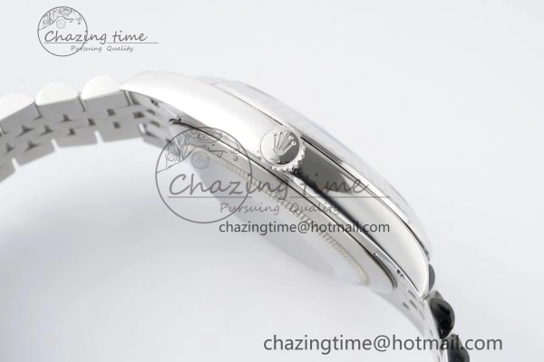 Compact DateJust 41 SS Fluted Bezel KING 1:1 Best Edition 904L Steel Blue Roman Dial on Jubilee Bracelet VR 2205