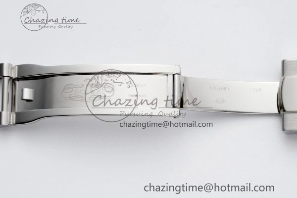 Chic DateJust 41 SS Fluted Bezel KING 1:1 Best Edition 904L Steel Gray Dial Green Roman on Oyster Bracelet VR 2217