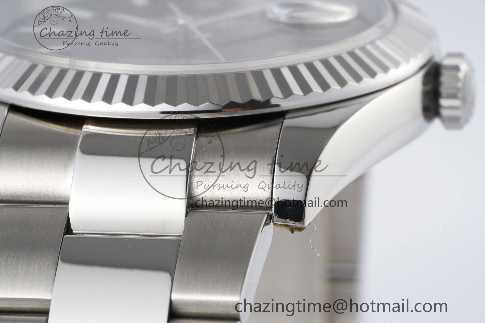 Seasonal DateJust 41 SS Fluted Bezel KING 1:1 Best Edition 904L Steel Gray Dial on Oyster Bracelet VR 2220