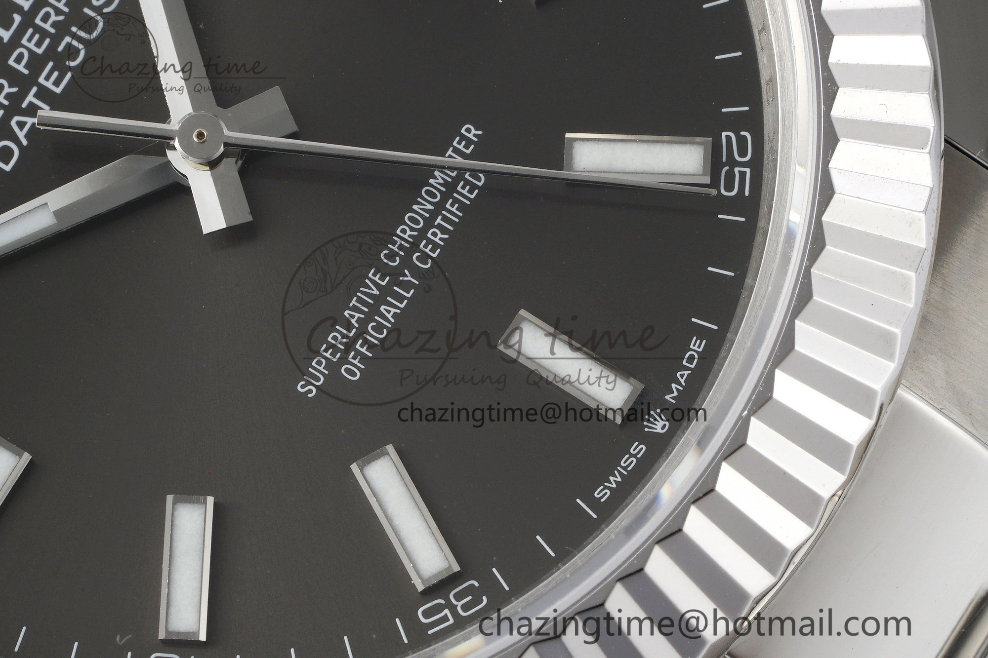 Seasonal DateJust 41 SS Fluted Bezel KING 1:1 Best Edition 904L Steel Gray Dial on Oyster Bracelet VR 2220