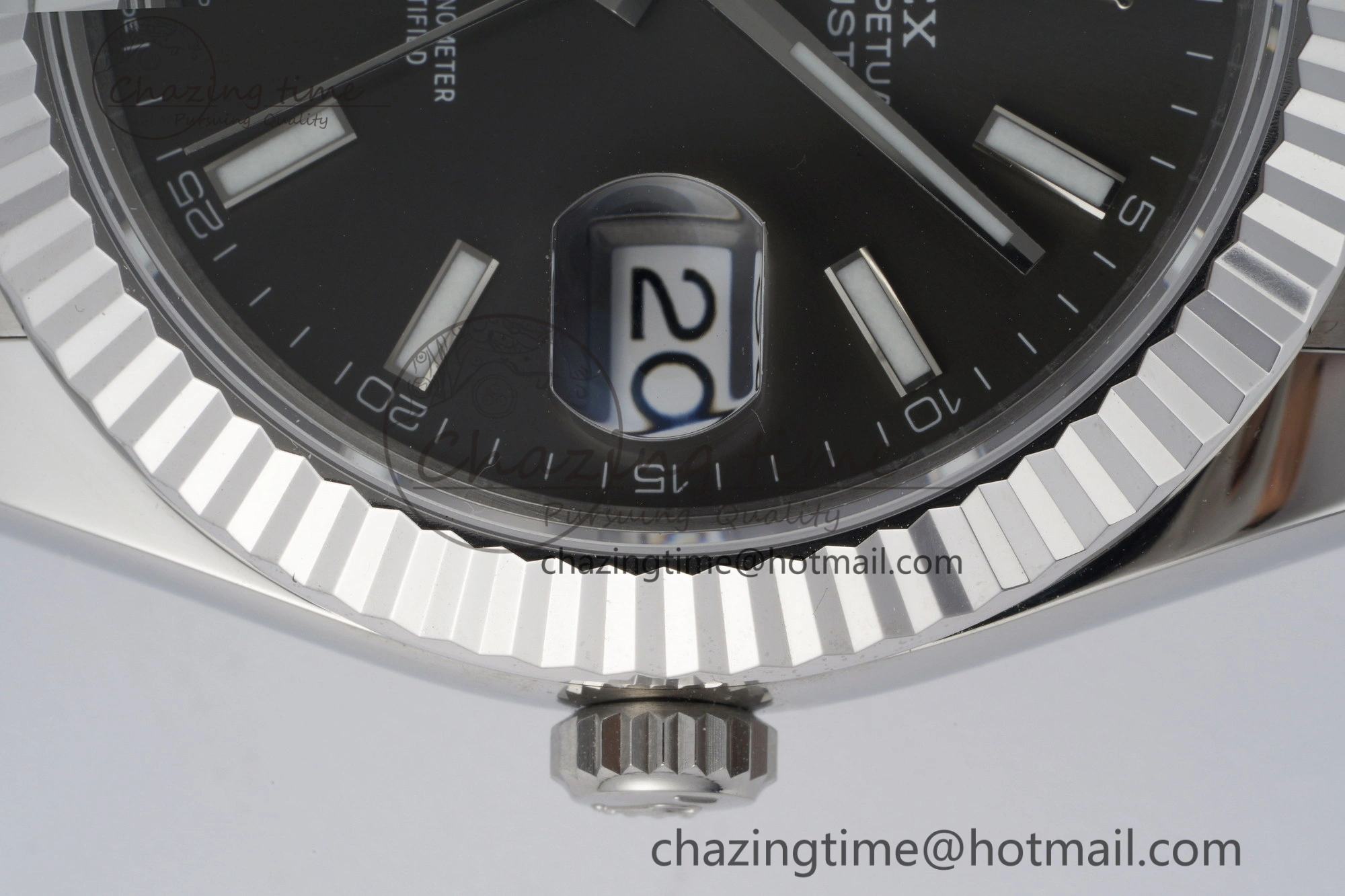 Seasonal DateJust 41 SS Fluted Bezel KING 1:1 Best Edition 904L Steel Gray Dial on Oyster Bracelet VR 2220