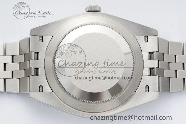 Refined DateJust 41 SS Fluted Bezel KING 1:1 Best Edition 904L Steel Gray Green Roman Dial on Jubilee Bracelet VR 2204