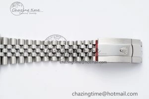 Refined DateJust 41 SS Fluted Bezel KING 1:1 Best Edition 904L Steel Gray Green Roman Dial on Jubilee Bracelet VR 2204