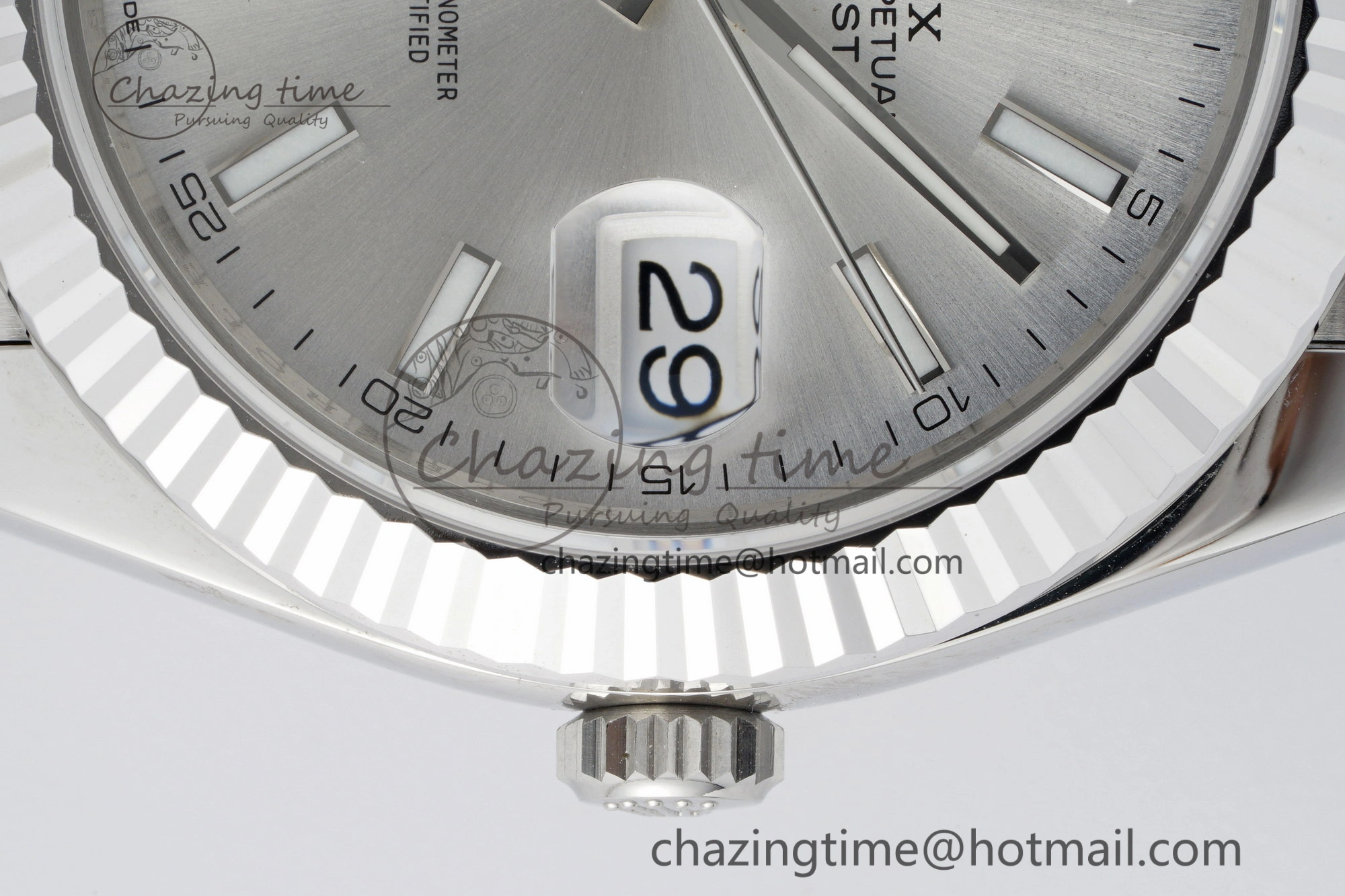Contemporary DateJust 41 SS Fluted Bezel KING 1:1 Best Edition 904L Steel Silver Stick Dial on Jubilee Bracelet VR 2209
