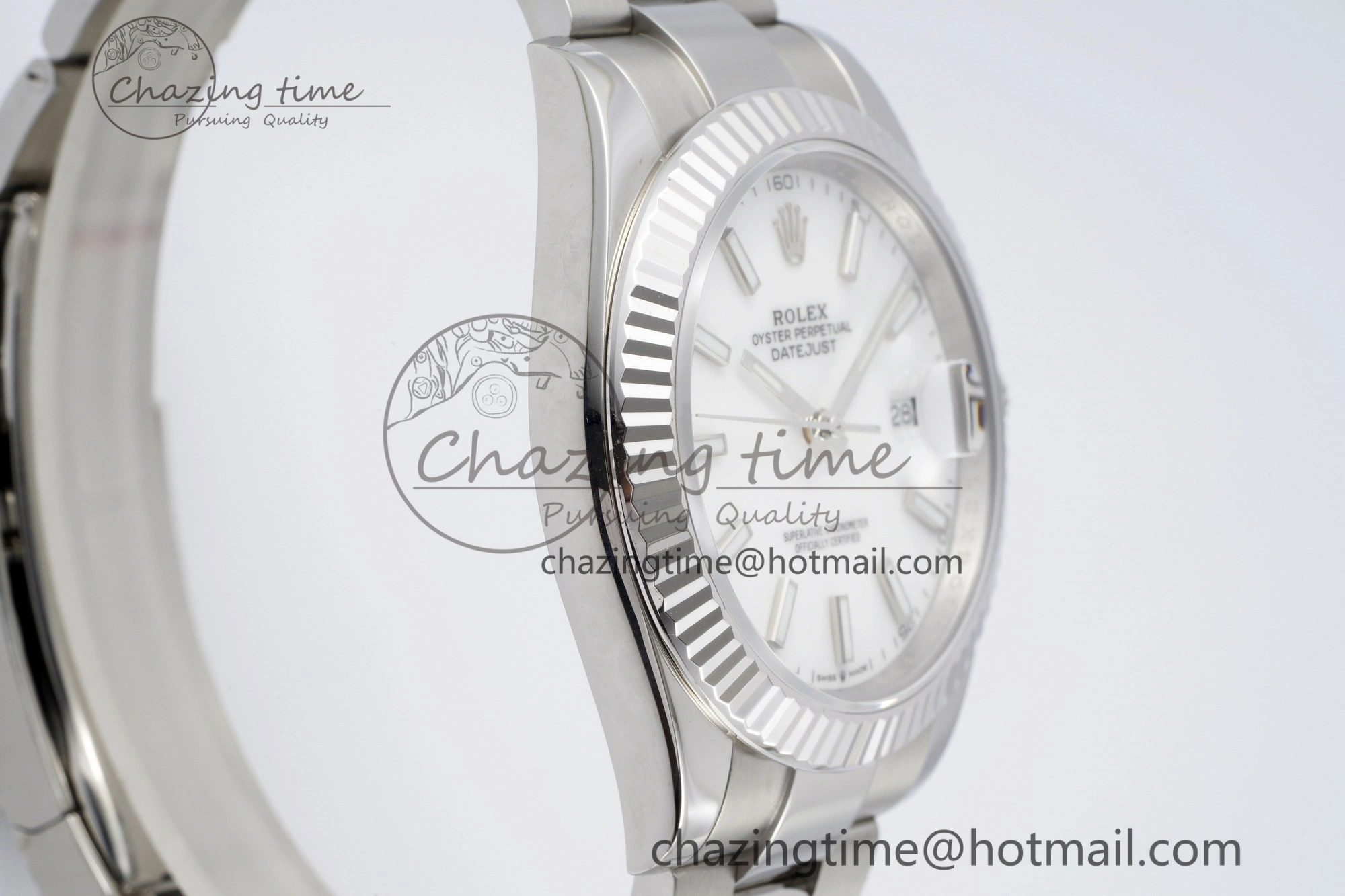 Resilient DateJust 41 SS Fluted Bezel KING 1:1 Best Edition 904L Steel White Dial on Oyster Bracelet VR 2219