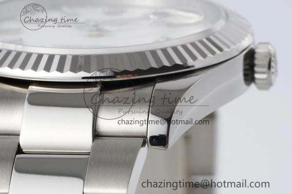 Resilient DateJust 41 SS Fluted Bezel KING 1:1 Best Edition 904L Steel White Dial on Oyster Bracelet VR 2219