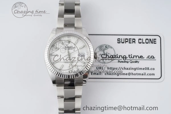 Resilient DateJust 41 SS Fluted Bezel KING 1:1 Best Edition 904L Steel White Dial on Oyster Bracelet VR 2219