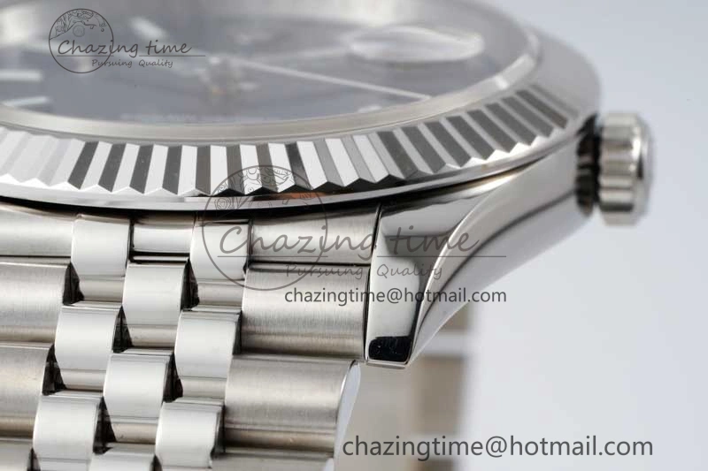 DateJust 41 SS JDF 1:1 Best Edition 904L Steel Blue Stick Dial on SS Jubilee Bracelet VR3235 V GoAnywhere 2115