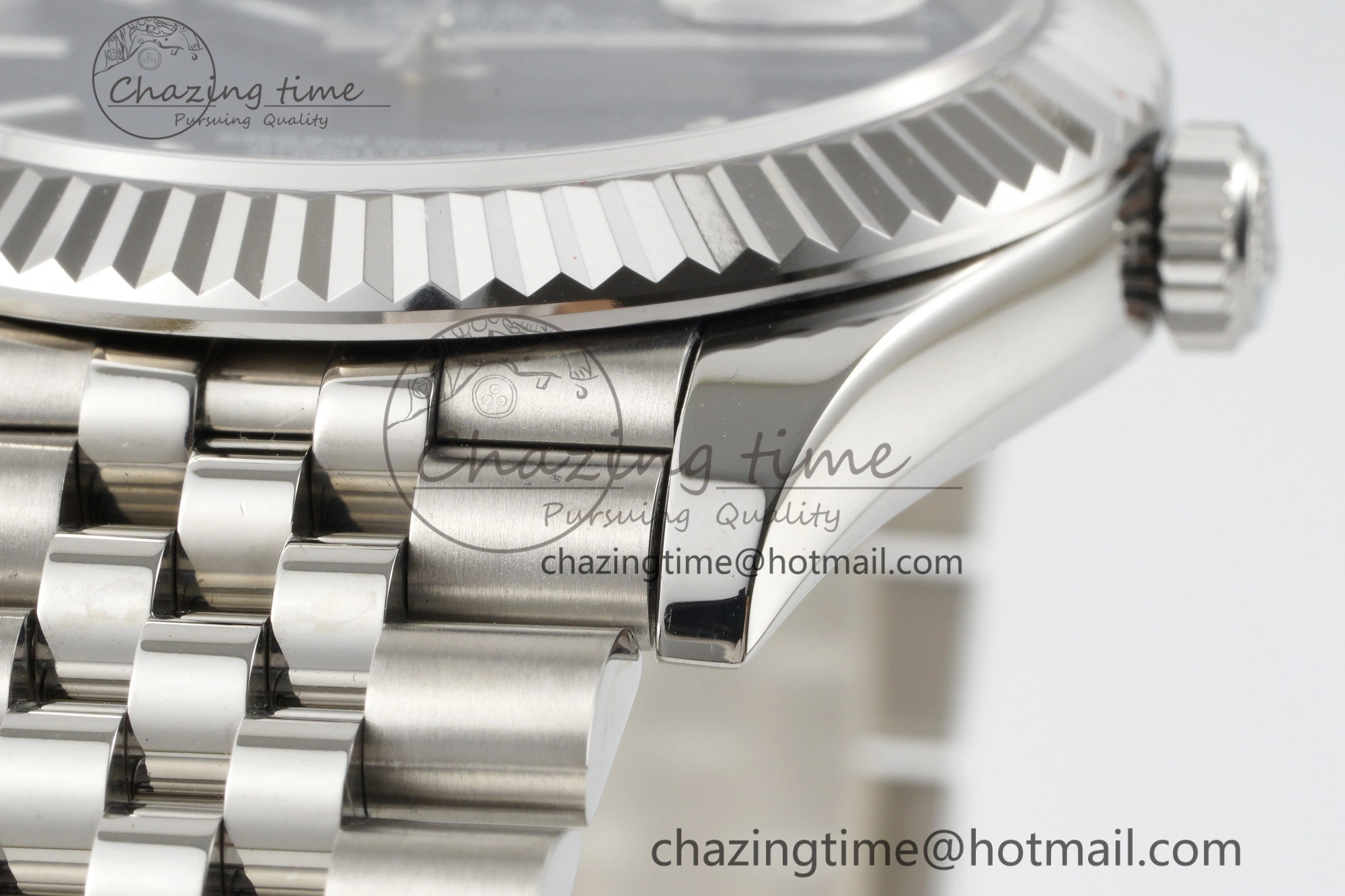 DateJust 41 SS JDF 904L Steel Blue Textured Dial on Jubilee Bracelet VR3235 V Lightweight 2235