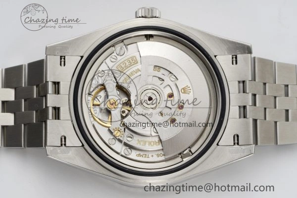 DateJust 41 SS JDF 904L Steel Blue Textured Dial on Jubilee Bracelet VR3235 V Lightweight 2235