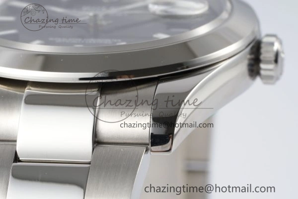 DateJust 41 SS Polished Bezel KING 1:1 Best Edition 904L Steel Black Stick Dial on Oyster Bracelet VR Sophisticated 2166