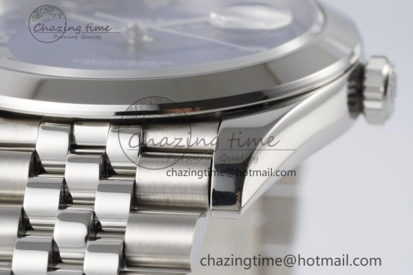 DateJust 41 SS Polished Bezel KING 1:1 Best Edition 904L Steel Blue Roman Dial on Jubilee Bracelet VR WellDesigned 2213